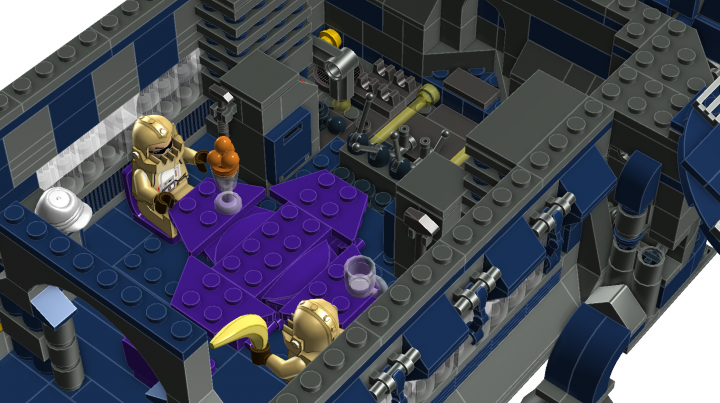 LEGO MOC - In a galaxy far, far away... - General's warship 'Eagle-owl'
