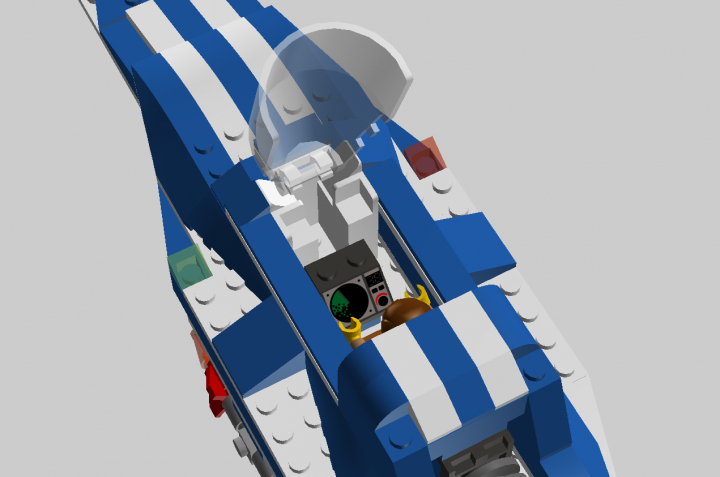 LEGO MOC - In a galaxy far, far away... - Ship 'Blue werewolf'