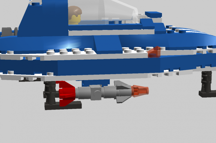LEGO MOC - In a galaxy far, far away... - Ship 'Blue werewolf'
