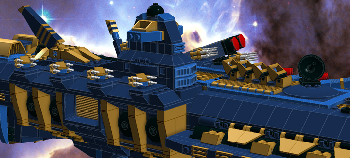LEGO MOC - In a galaxy far, far away... - Heavy carrier 'M'an-Sertal'
