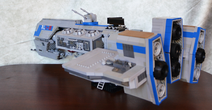 LEGO MOC - In a galaxy far, far away... - Crusader class Corvette