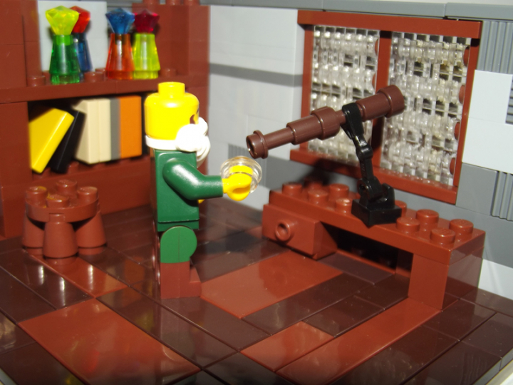 LEGO MOC - Because we can! - Galileo Galilei's Telescope: Ставим линзу на место, и смотрим...