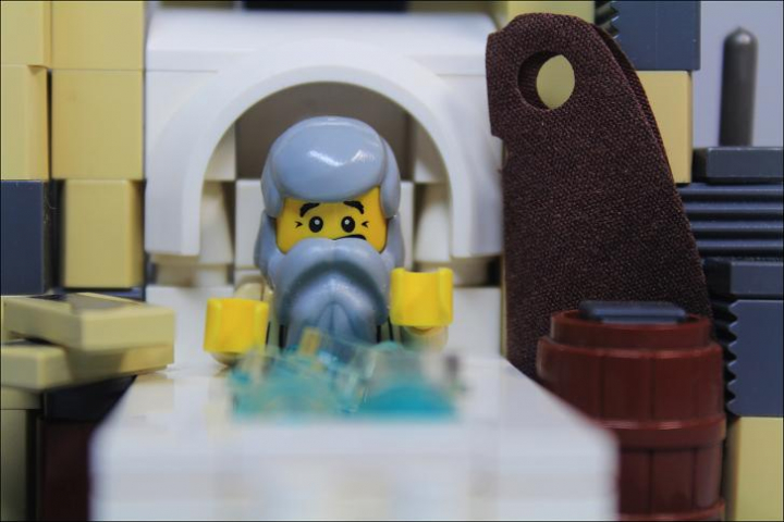 LEGO MOC - Because we can! - 尤里卡: Как бы выглядел Архемед в самой ванне, наполненной водой!
