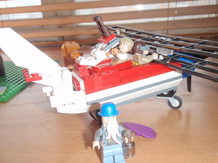 LEGO MOC - Steampunk Machine - тотже истрибитель: самолет сбоку