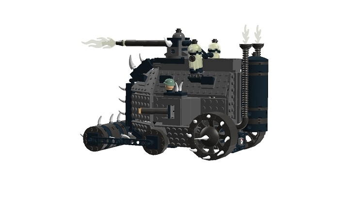 LEGO MOC - Steampunk Machine - Железная смерть: Без фона.