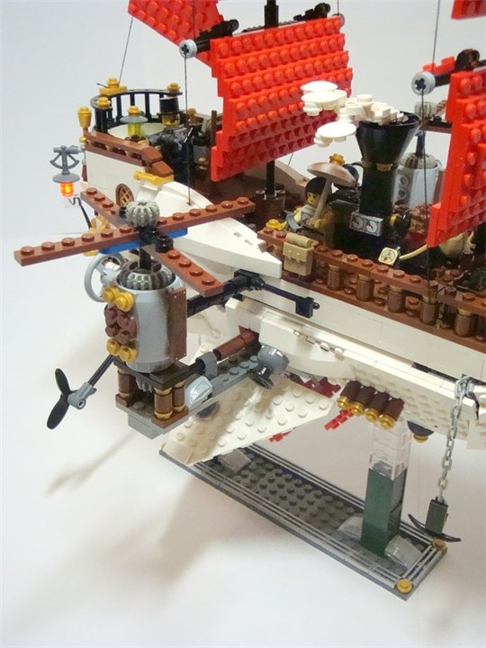 LEGO MOC - Steampunk Machine - Steampunk styled 'Scarlet Sails': Винты