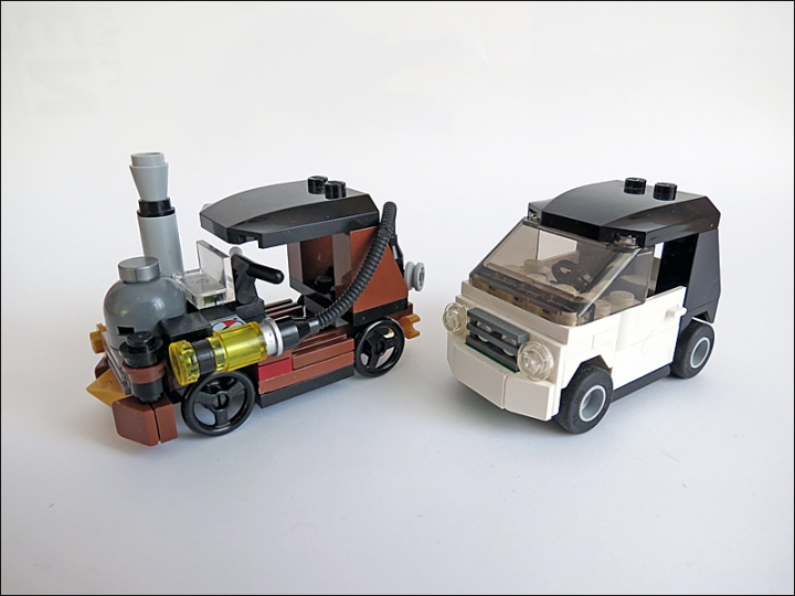 LEGO MOC - Steampunk Machine - Car 3177 SteamPunk Edition :): В сравнении с оригиналом