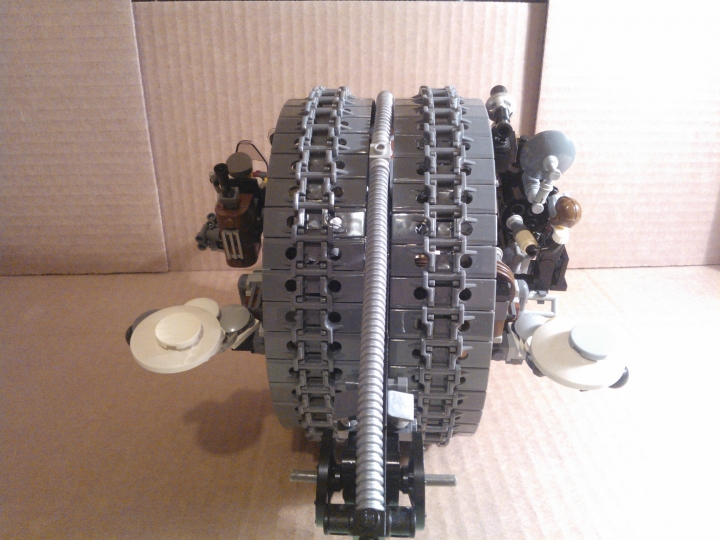 LEGO MOC - Steampunk Machine - Shock self-propelled gun: Вид сзади.
