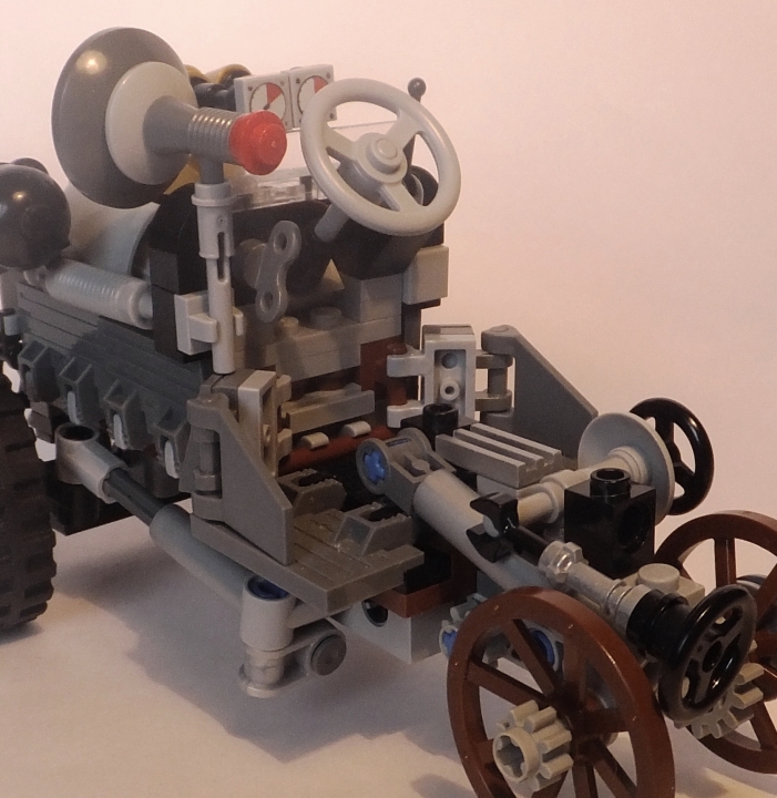LEGO MOC - Steampunk Machine - rolls royce: Факт:  Цена статуэтки на автомобиле марки Роллс-Ройс составляет целых 5 тысяч долларов.
