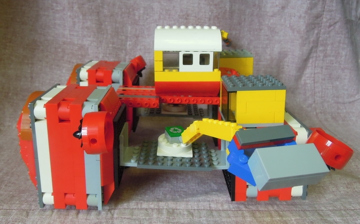 LEGO MOC - Mini-contest 'Zeppelin Battle' - Дирижабль-платформа для перевозки грузов