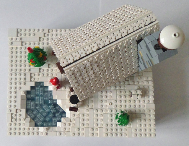 LEGO MOC - New Year's Brick 2014 - Домик Деда Мороза: Вид сверху.