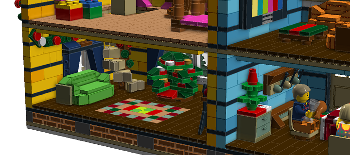 LEGO MOC - New Year's Brick 2014 - Новый Год в семейном доме
