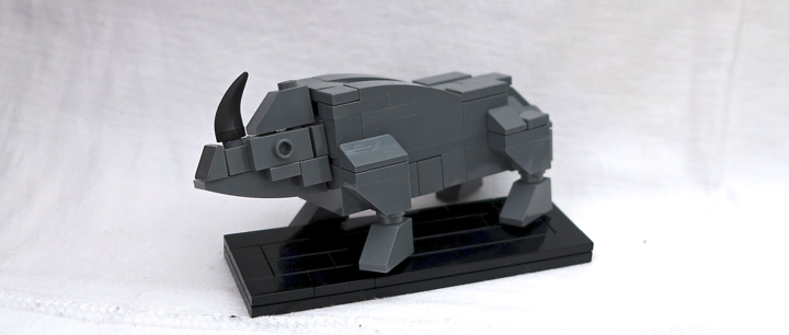 LEGO MOC - 16x16: Animals - Rhinoceros