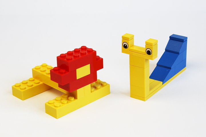 LEGO MOC - 16x16: Animals - Snail and Lion