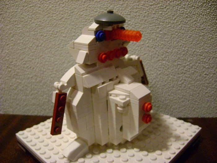 LEGO MOC - 16x16: Character - Снеговик: Снеговик.