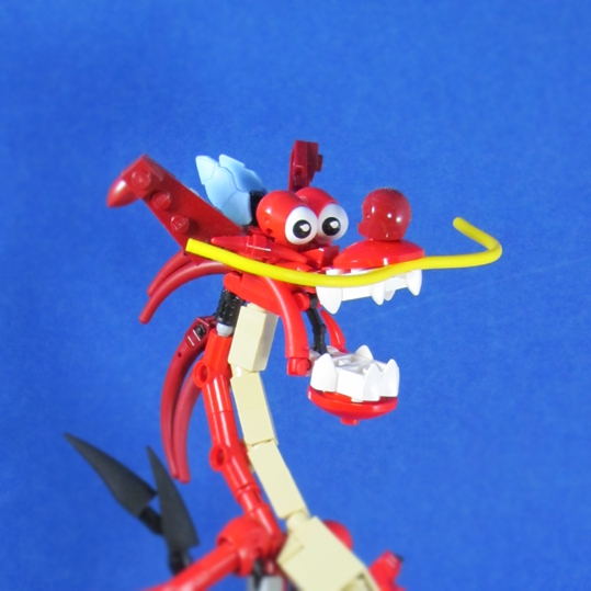 LEGO MOC - 16x16: Character - Mushu: Типичное выражение лица