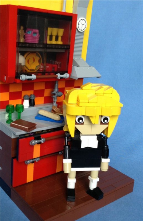 LEGO MOC - 16x16: Technics - Gas-stove: Верхний ящик не бутафорский.