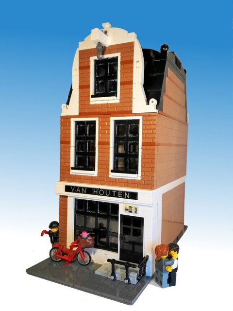 LEGO MOC - LEGO Architecture - Canal House - дом в голландском стиле: Наши дни
