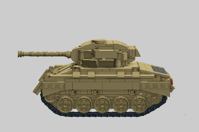 LEGO MOC - LDD-contest '20th-century military equipment‎' - Light Tank M24 'Chaffee'