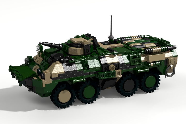 LEGO MOC - LDD-contest '20th-century military equipment‎' - BTR-80