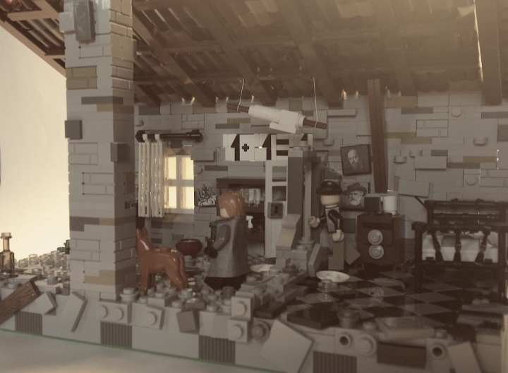 LEGO MOC - Конкурс «Советское кино» - Andrei Tarkovsky’s 'Nostalghia': Вот, собственно, лего-воплощение. Колонну сделал съёмной, чтобы открыть обзор, поэтому на следующих снимках её нет.