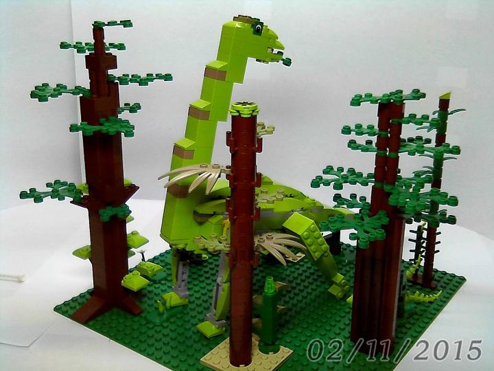 LEGO MOC - Jurassic World - Трагическая былина о зауроподе
