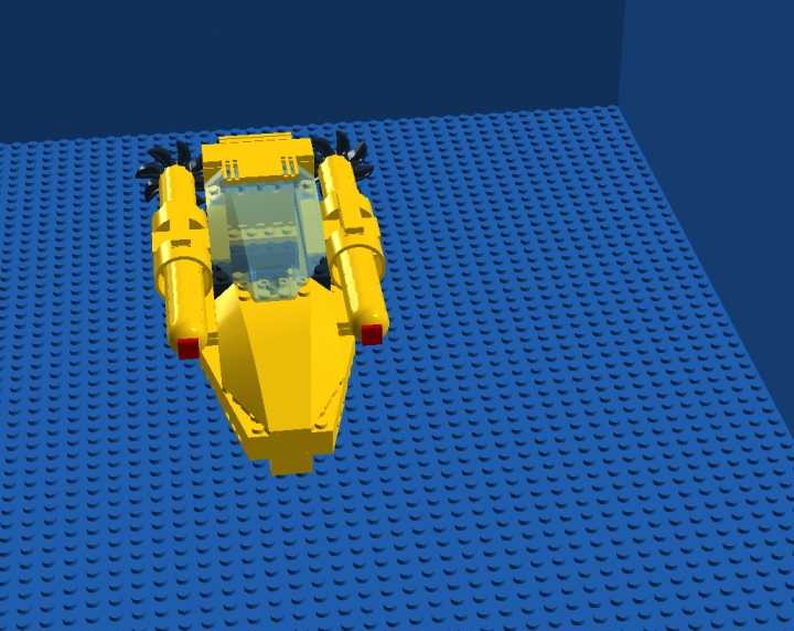 LEGO MOC - Submersibles - Одноместная подводная лодка класса fgda.