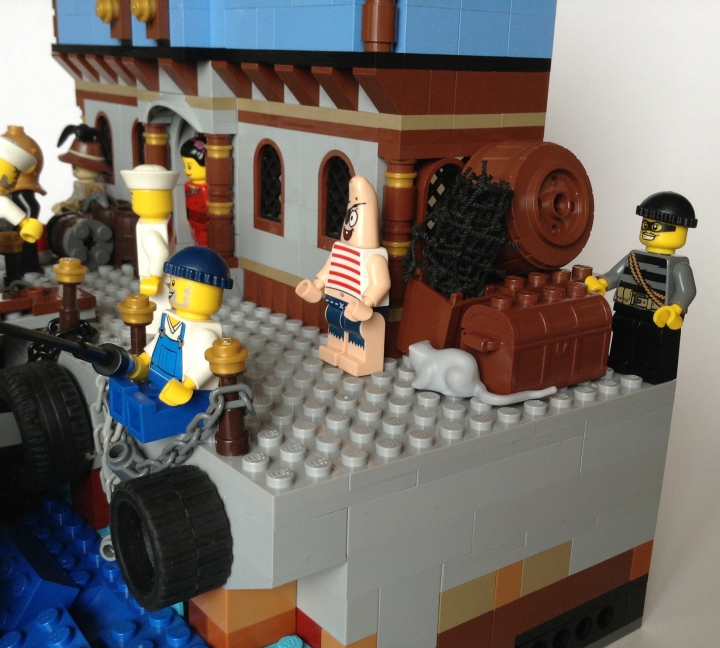 LEGO MOC - Submersibles - Погружение 1925.: Портовый вор Вилли-волшебные пальчики приметил простофилю у которого можно незаметно украсть кошелек.
