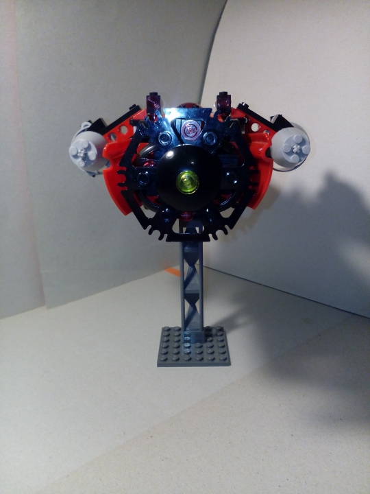 LEGO MOC - Submersibles - Исследователь неведомых нам глубин: Вид сзади.Вот так выглядит несущий винт.Сзади него находится защита,предохраняющая его от скал.<br />
