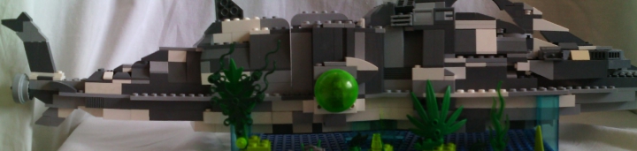 LEGO MOC - Submersibles - Наутилус - подвижный в подвижном: Панорама сбоку,