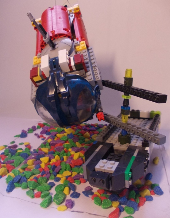 LEGO MOC - Submersibles - Батискаф: Затонувший корабль