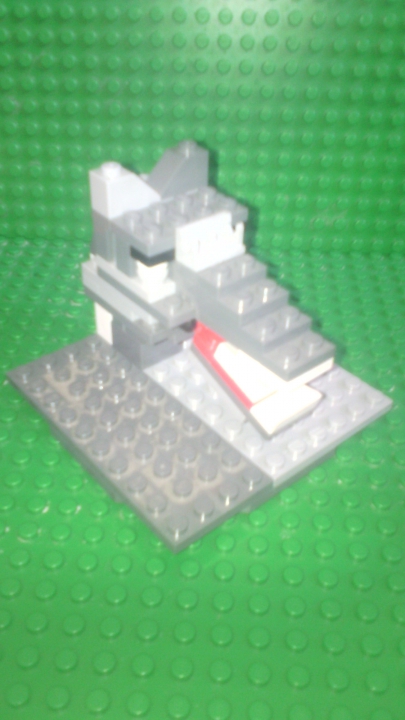 LEGO MOC - Battle of the Masters 'In cube' - Легенда о великом вожде Алеке Сероухом, повелителе волков: 'Это памятник великого Алека Сероухого'