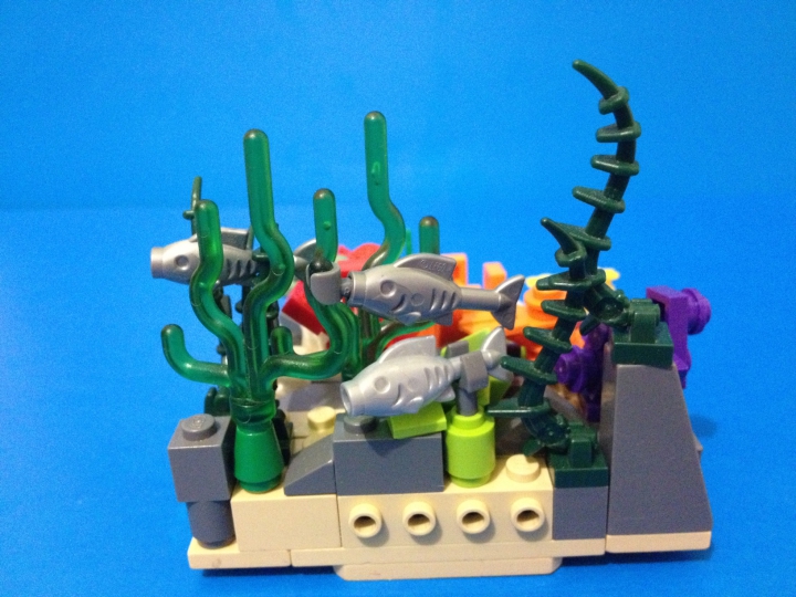 LEGO MOC - Battle of the Masters 'In cube' - Океан в кубе.: Вид сзади.