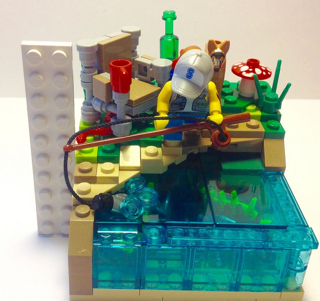 LEGO MOC - Battle of the Masters 'In cube' - РЫБАЛКА. Найди отличия.: 10х10х10