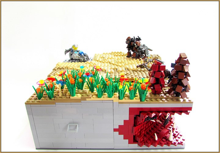 LEGO MOC - Инопланетная жизнь - Синтия: планета песка и леса.