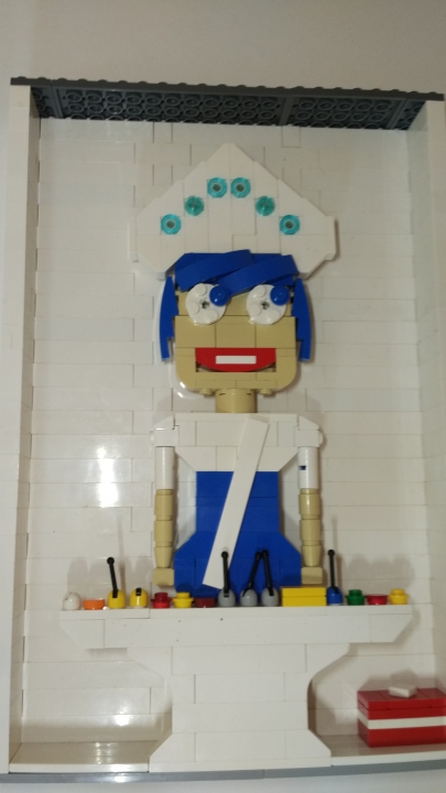 LEGO MOC - New Year's Brick 2016 - Головоломка: Радость в костюме Снегурочки: общий вид