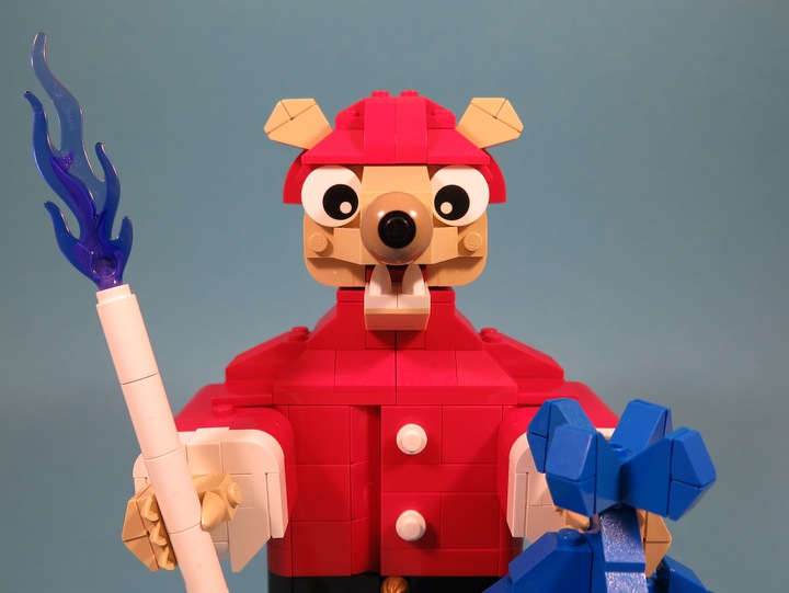 LEGO MOC - New Year's Brick 2016 - Новогодний Мышь: Вот я крупным планом