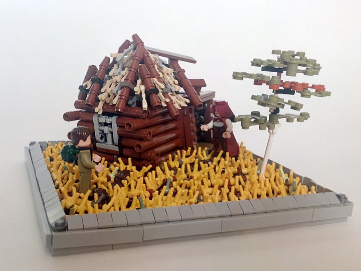 LEGO MOC - Joy and Sadness of Great Victory - 'Вот мой дом родной...'