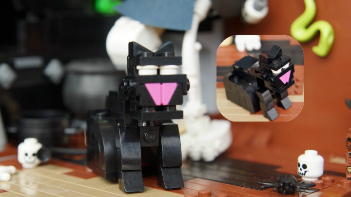 LEGO MOC - Russian Tales' Wonders - Путь Яги: Чёрный кот детально