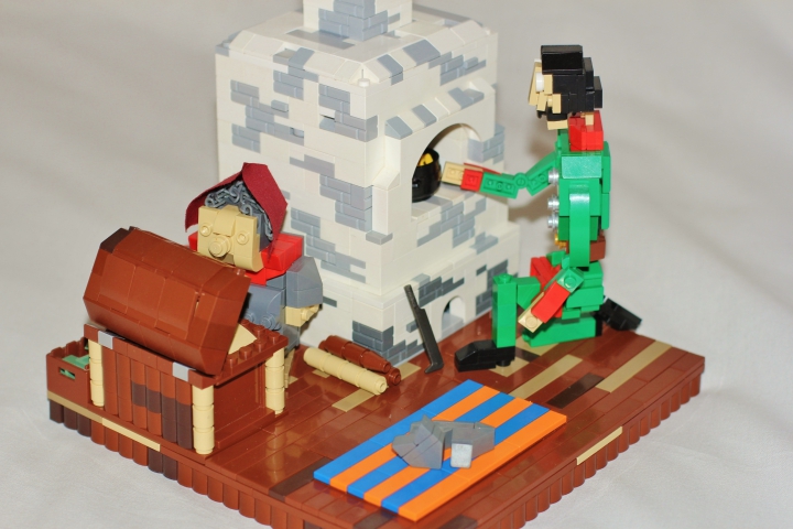 LEGO MOC - Russian Tales' Wonders - Stone Soup (Axe Kasha): Он сварил кашу из топора.<br><br />
Фото самоделки:<br />
