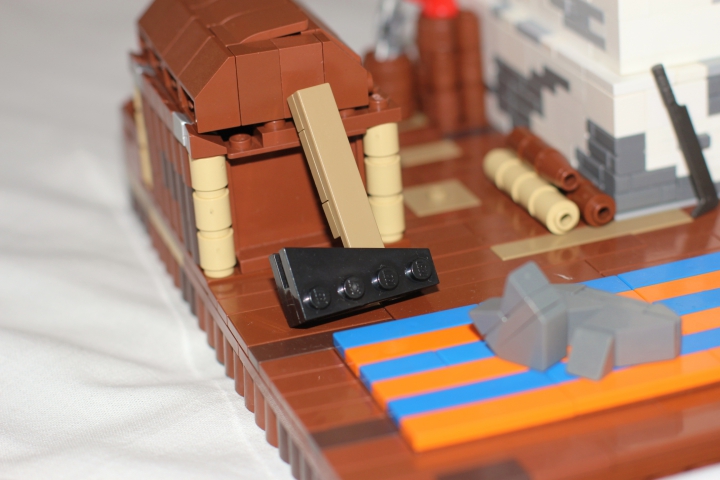 LEGO MOC - Russian Tales' Wonders - Stone Soup (Axe Kasha): Тут он приметил под лавкой топор...