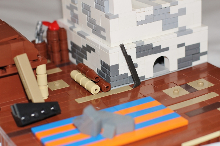 LEGO MOC - Russian Tales' Wonders - Stone Soup (Axe Kasha): Изба до прихода солдата.