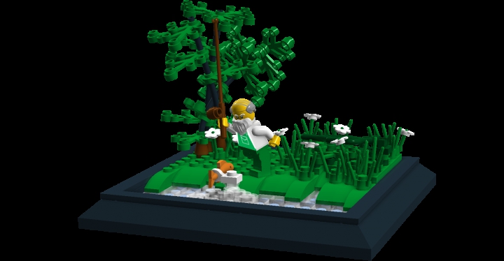 LEGO MOC - Russian Tales' Wonders - The Tale of the Fisherman and the Fish: The entire MOC.