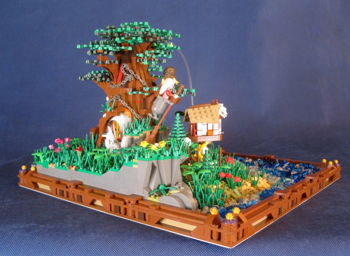 LEGO MOC - Russian Tales' Wonders - A green oak-tree by the lukomorye