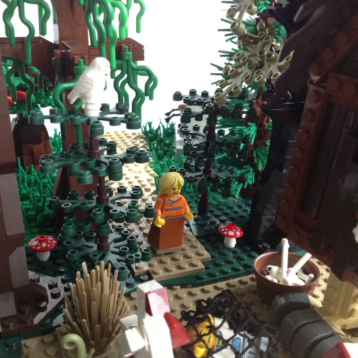 LEGO MOC - Russian Tales' Wonders - Гуси-лебеди: А вот и она, темная сторона. Страшно, аж жуть!