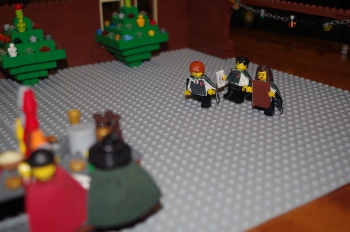 Рождественский обед в Хогвартсе