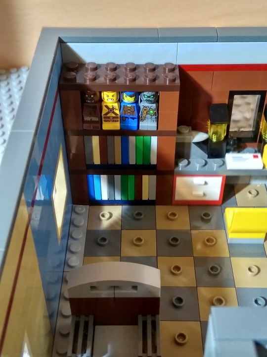 LEGO MOC - Detective Contest - Офис детектива: Книжный шкаф 