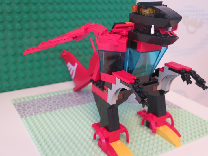 LEGO MOC - Fantastic Beasts And Who Dreams Of Them - Красный хрустальный дракон