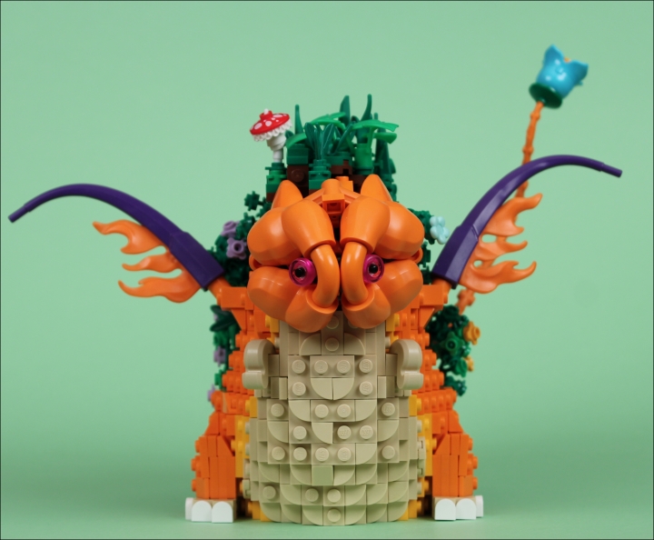 LEGO MOC - Fantastic Beasts And Who Dreams Of Them - Garden dragon: Ну вот и всё, дамы и господа маглы.<br />
Надеюсь вам понравилась эта маленькая фантастическая тварь. Чтобы и вы ей понравились, можете проголосовать за неё - эти звери это очень ценят.<br />
Спасибо за внимание!)