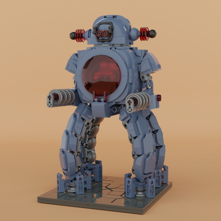 LEGO MOC - 16x16: Mech - Professor MK. II: Начиная в далеком 1970-м году работу в Институте технологий, <b>профессор Шварц</b> представить не мог, с каким объемом трудностей предстоит ему столкнуться при разработке прототипа мобильного управляемого аппарата. <br> После того, как очередной двуногий робот при падении с лестницы перевернулся и не смог подняться обратно на ноги, профессор предположил, что концепция человекоподобной машины заведомо провальна.